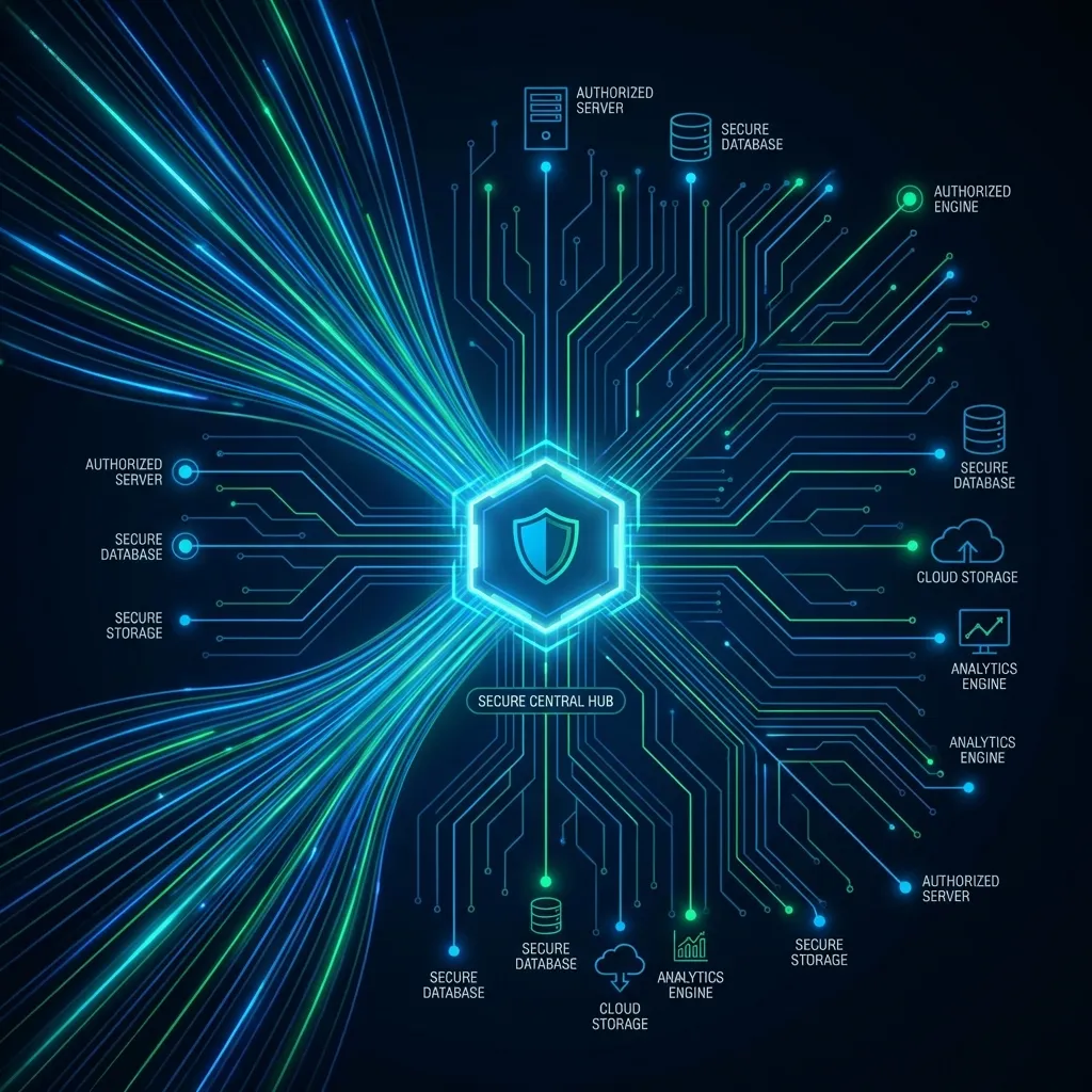 Diagram showing centralized MCP architecture with Cloudflare Portals